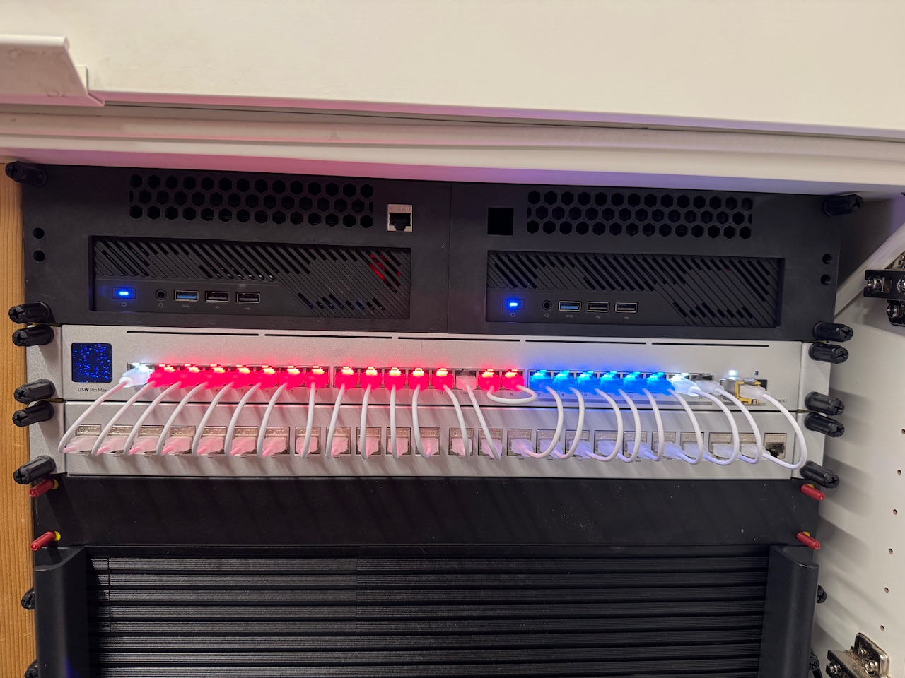 Minisforum MS-01 2U rack mount 10" & 19" (with fan & keystone)