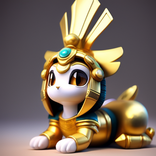 Miniatura 2 do modelo 3D Cat sphinx