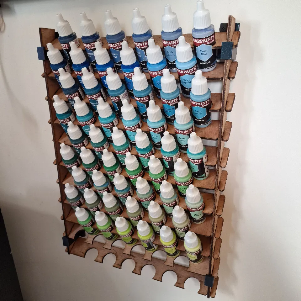 Spray Can Holder Storage Rack – Wall-Mounted Metal Paint Bottle Organizer With Removable Labels, Holds 24 Cans, No Assembly Required