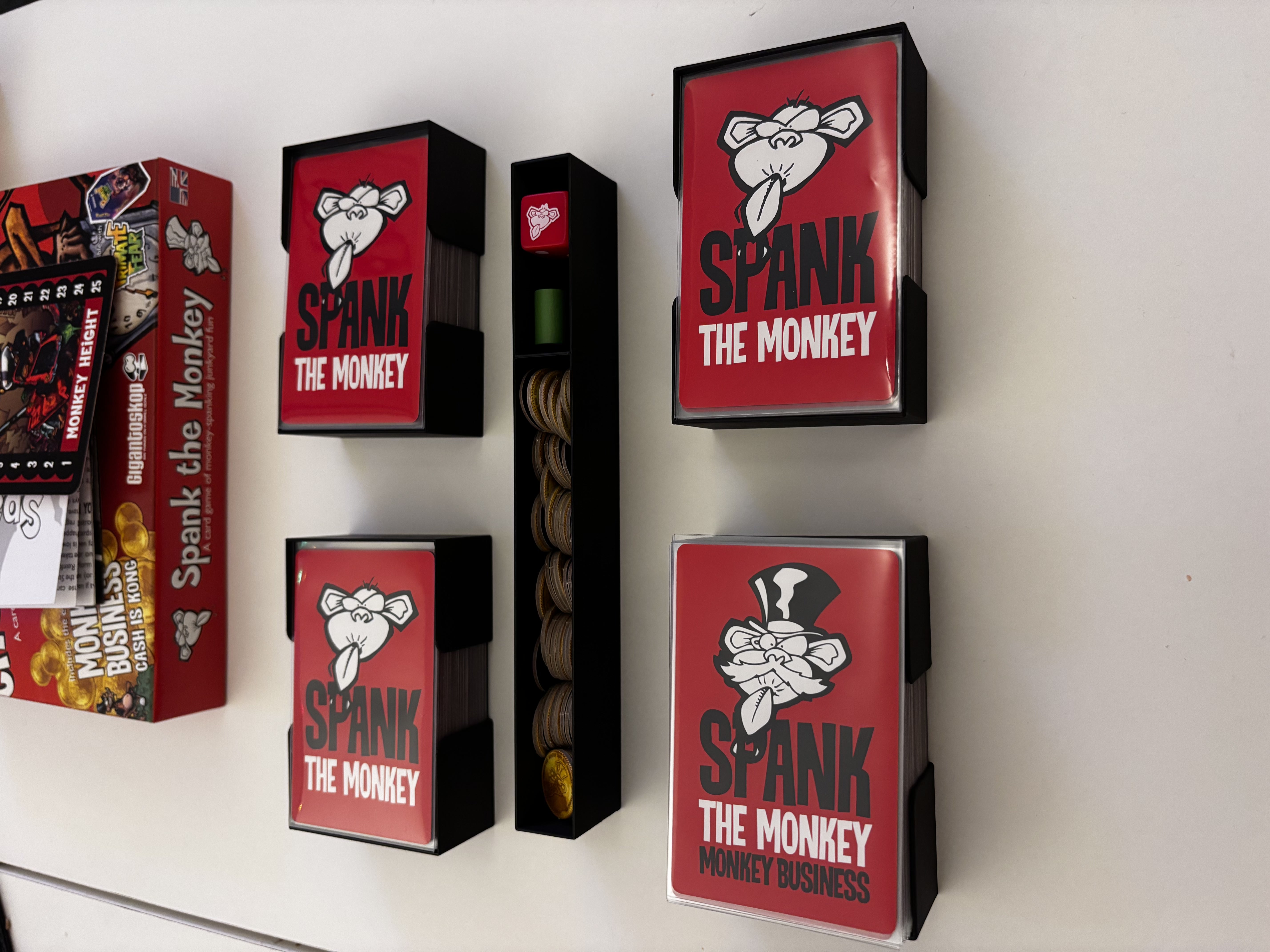 Spank the Monkey + Monkey business board game insert