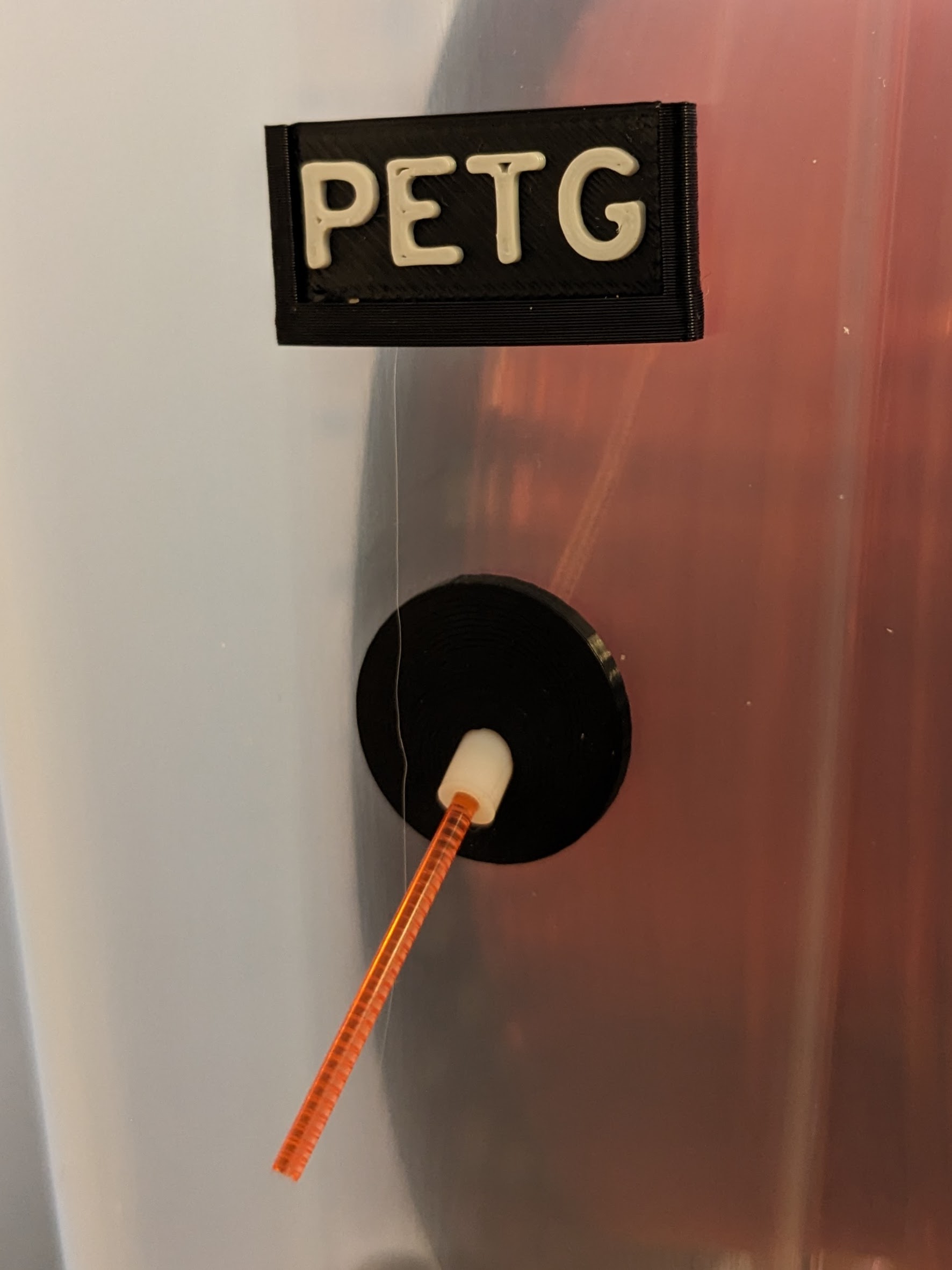 Filament passthrough for storage box