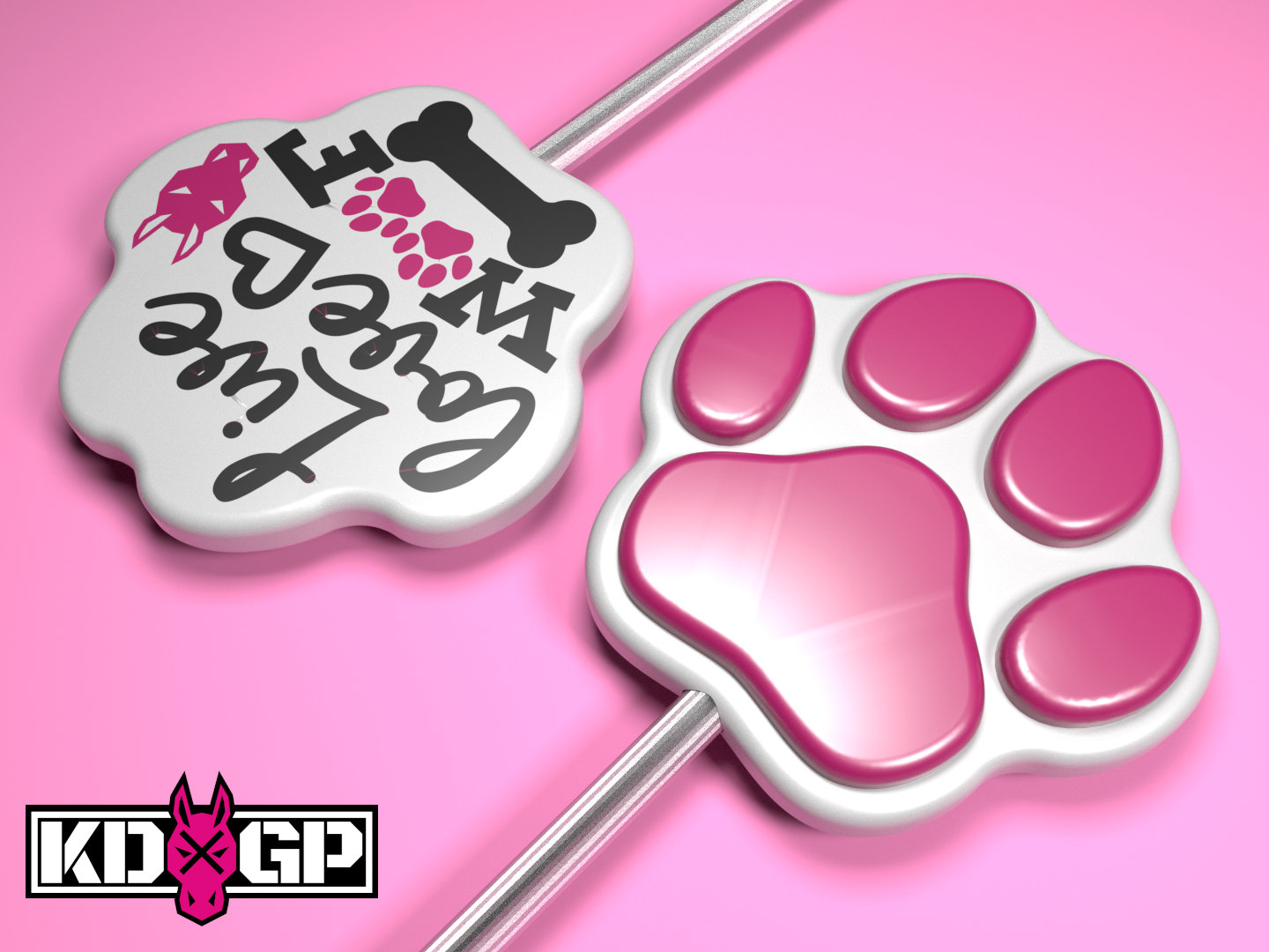ITAI.KAWAI.1 - Cute Dog Paw Spanking Paddle