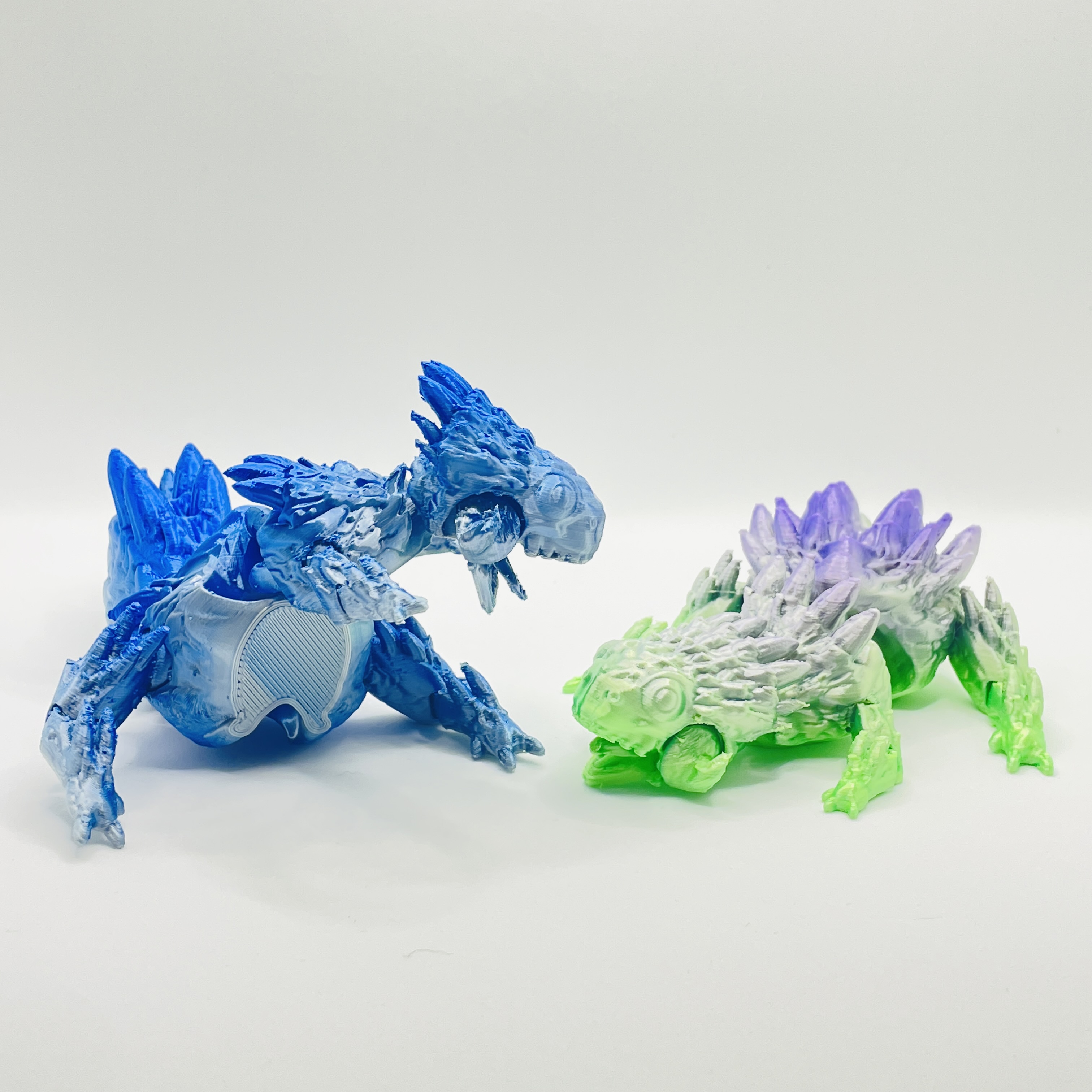 Cute Spiky Dinosaur - Articulated - Print in Place - Flexi