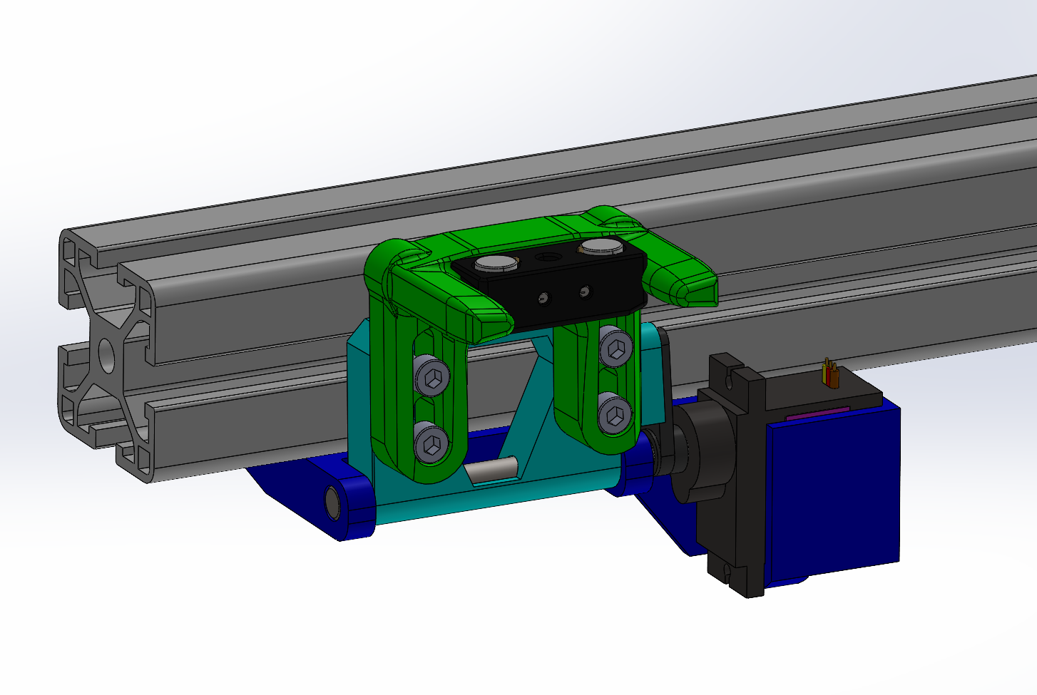 Quickdraw probe servo powered dock for 3030 Extrusion (for HevORT)