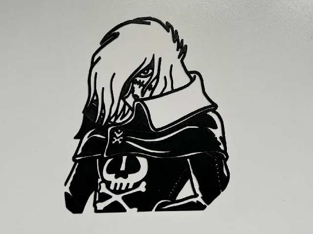 Harlock Wall Art #3 (Albator)