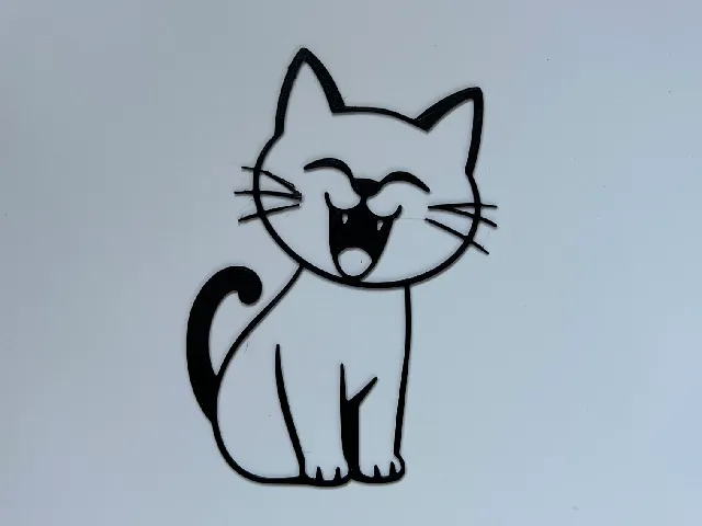 Happy Cat Wall Art #2