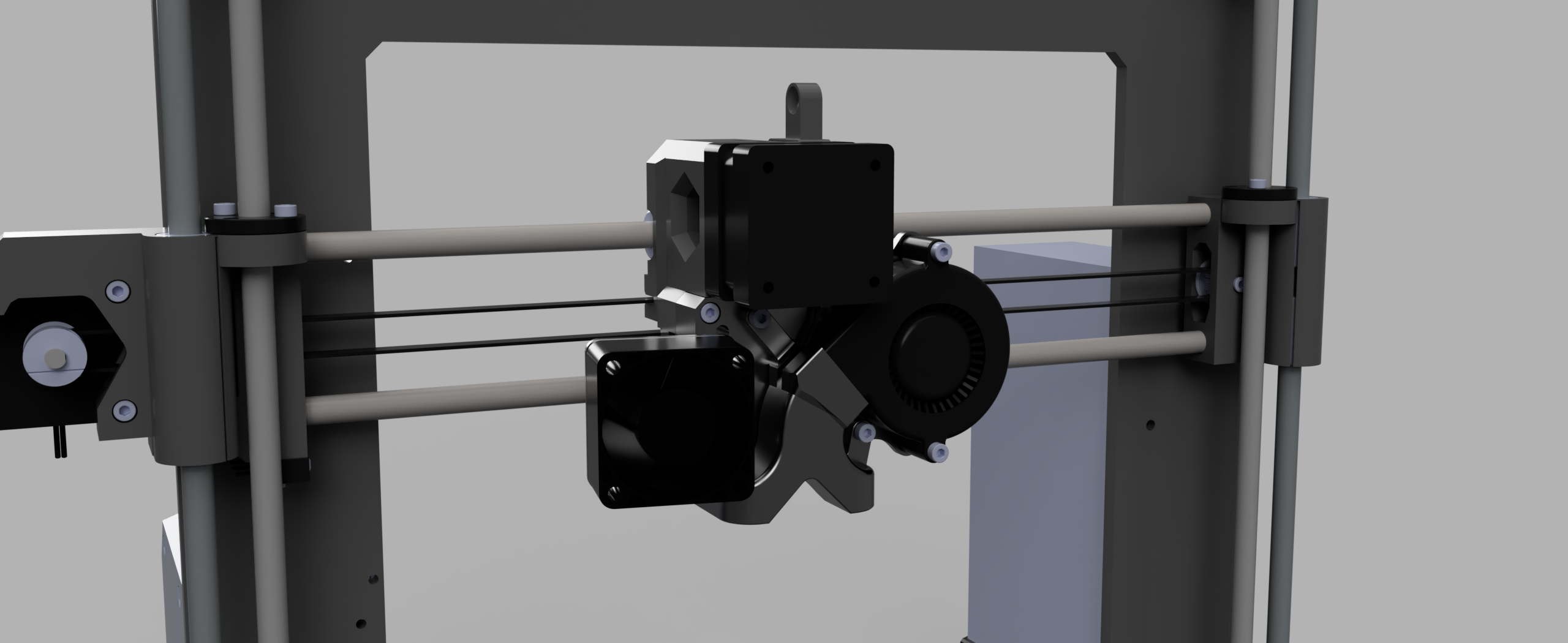 Delta-P fan duct V2-R2 for MK2/S extruder