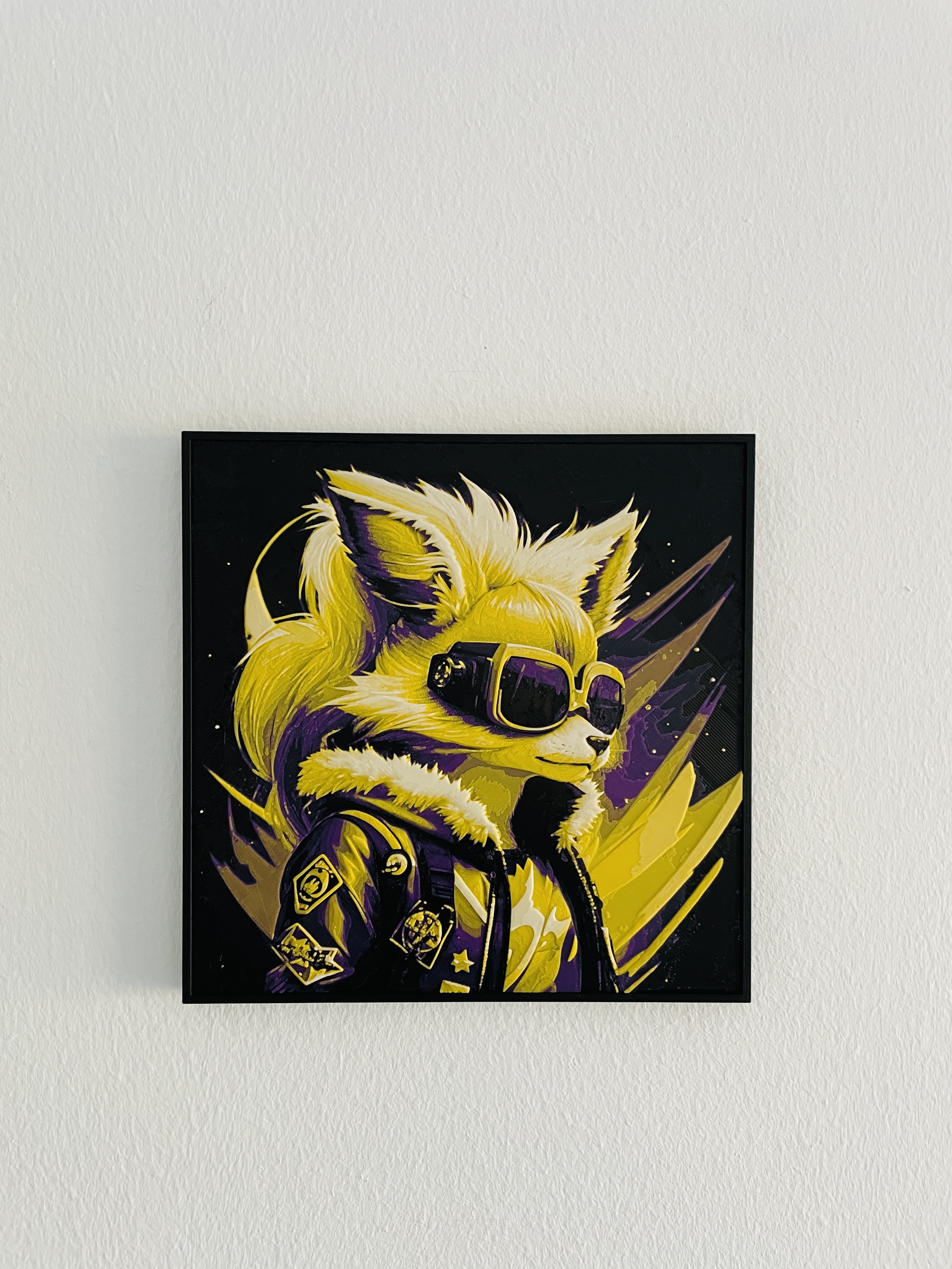 Stylized golden fox  - Hueforge