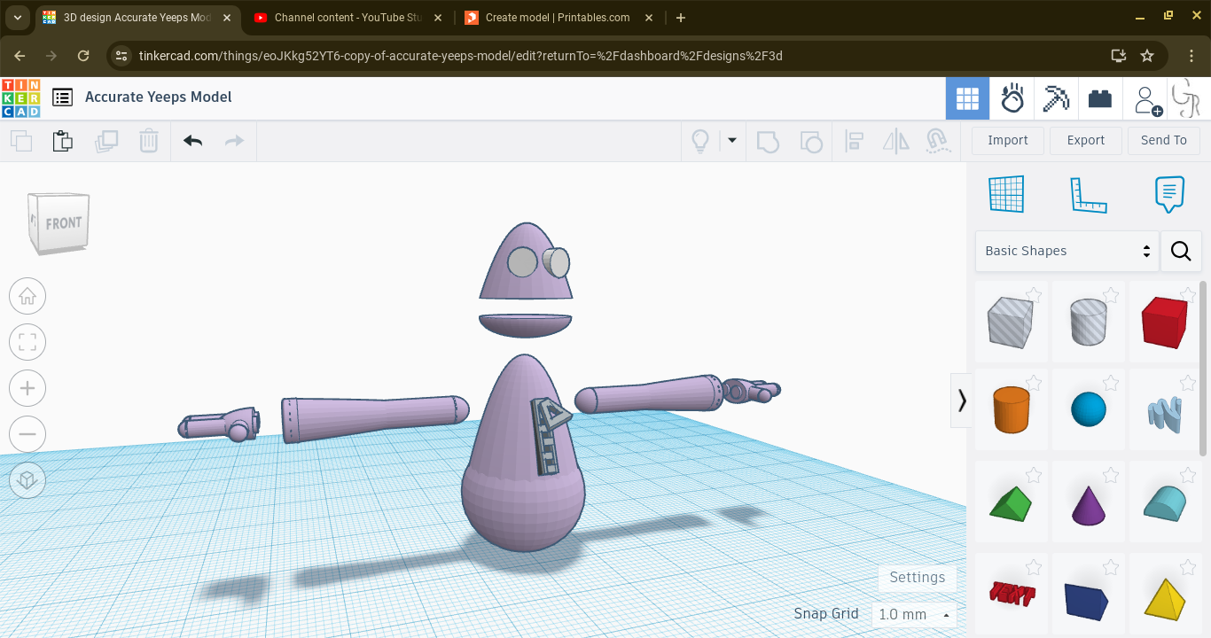 Yeeps Model (Not Exact Model)
