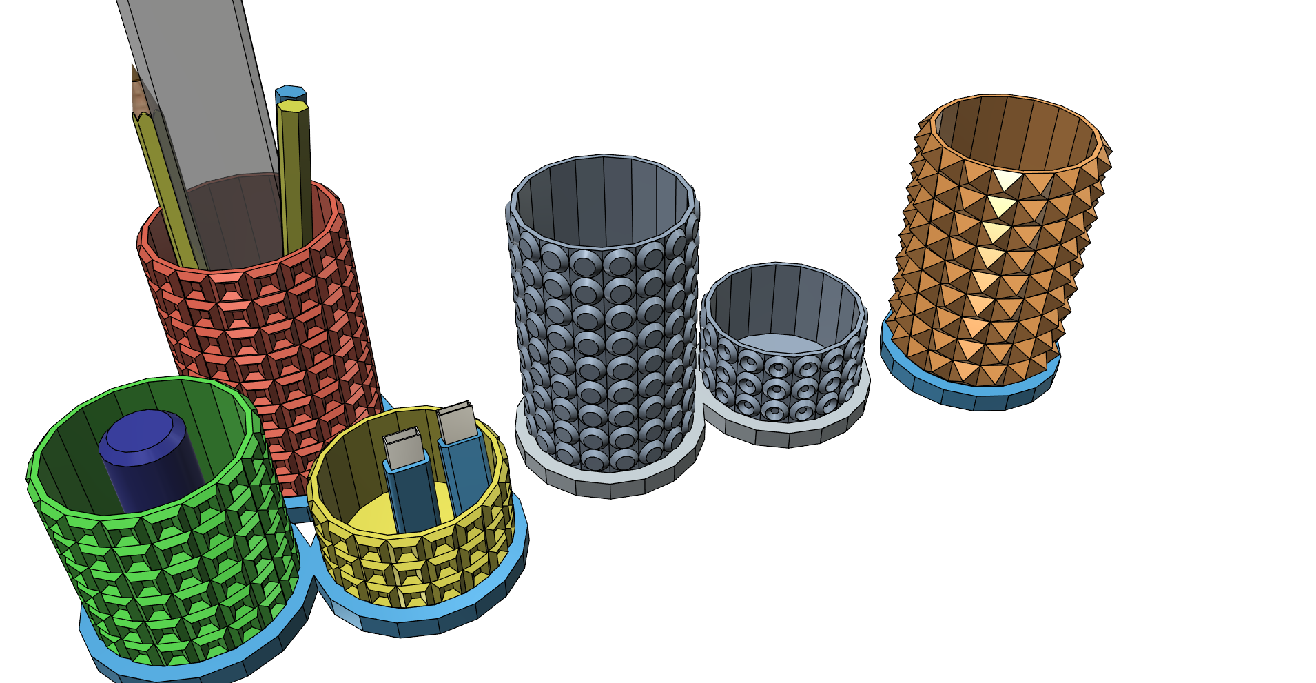 Pencil holder pencil holder by REDZC | Download free STL model ...