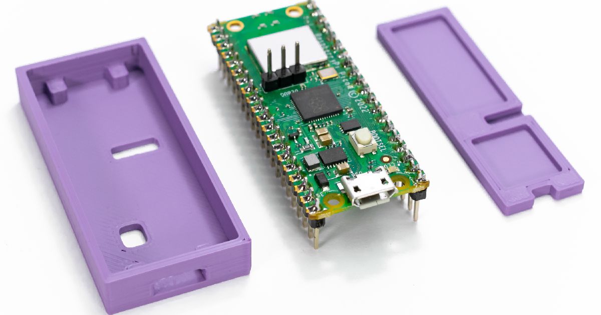 Enclosure for Raspberry Pi Pico W by MS Download free STL model