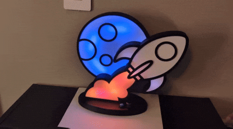 Miniatura 3 do modelo 3D Rocket Lamp