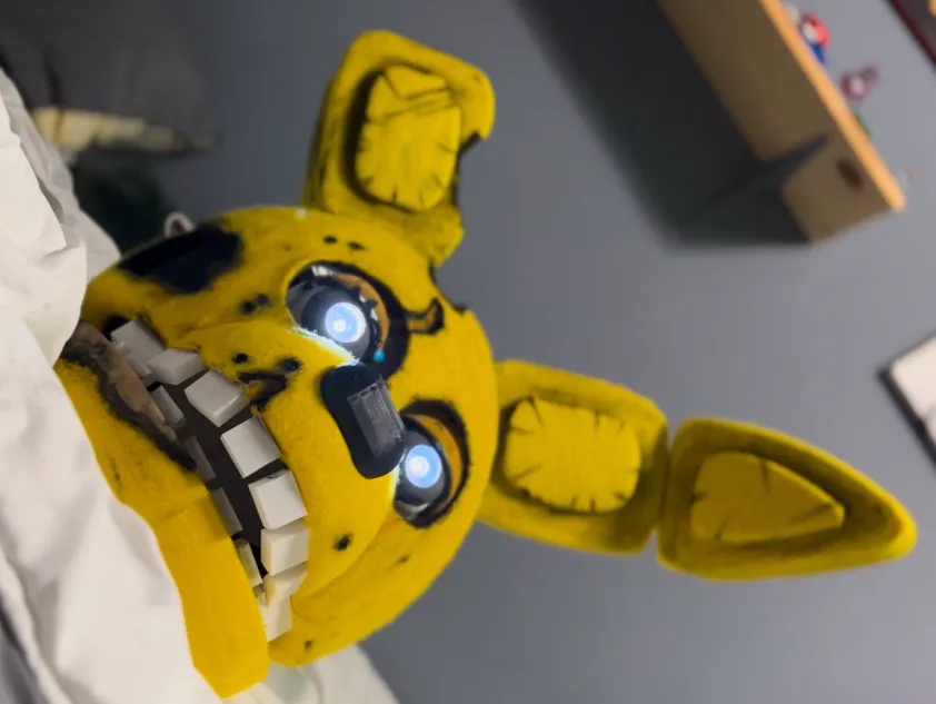 FNAF The Yellow Rabbit Cosplay Head by AlaggyRedHairedMan | Download ...