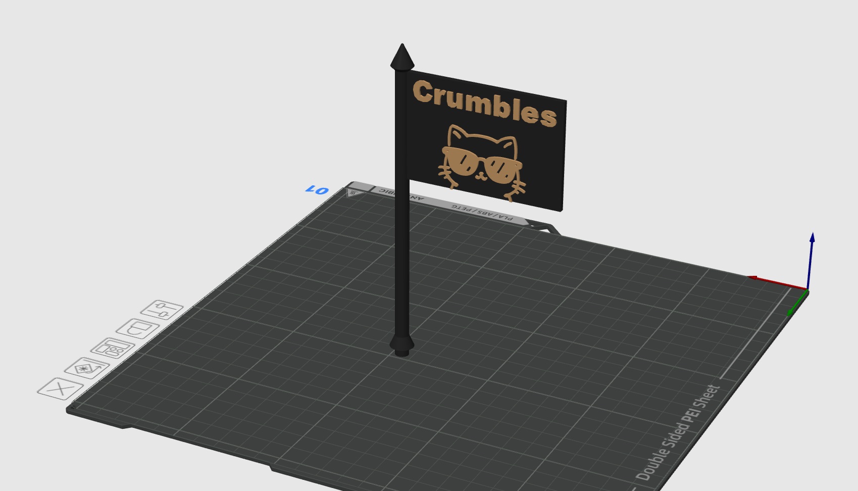 Cat box flag for claiming dominion over errant empty Amazon boxes.