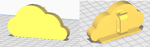 Cloud Cable Clip for a Desk — thumbnail 3