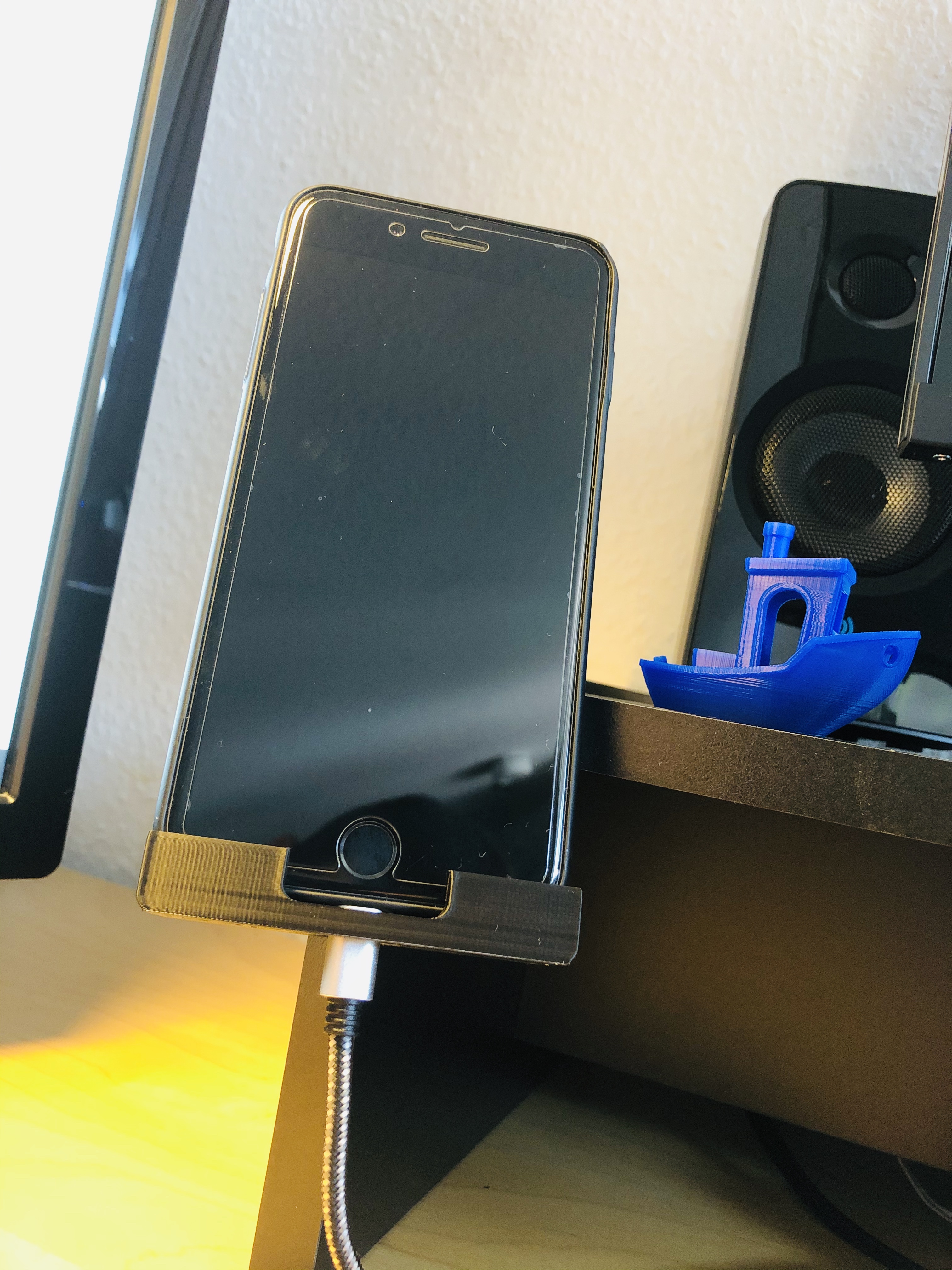 iPhone Holder with Cable Recess