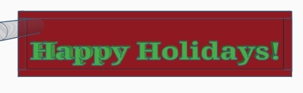 Happy Holidays Keychain