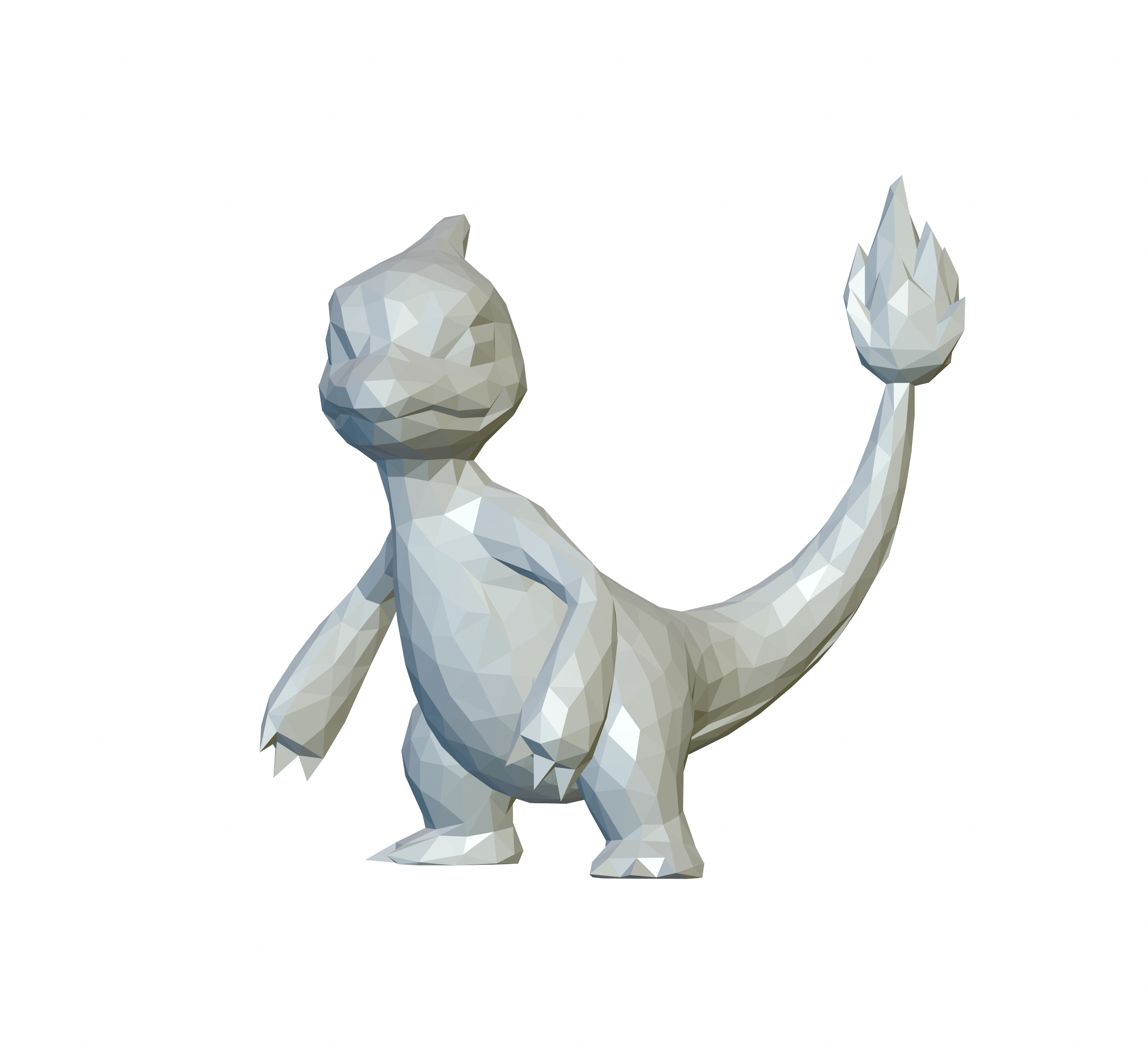 (Low Poly) Pokemon Charmeleon 5 3D Printing by 3Dprint1UP Download