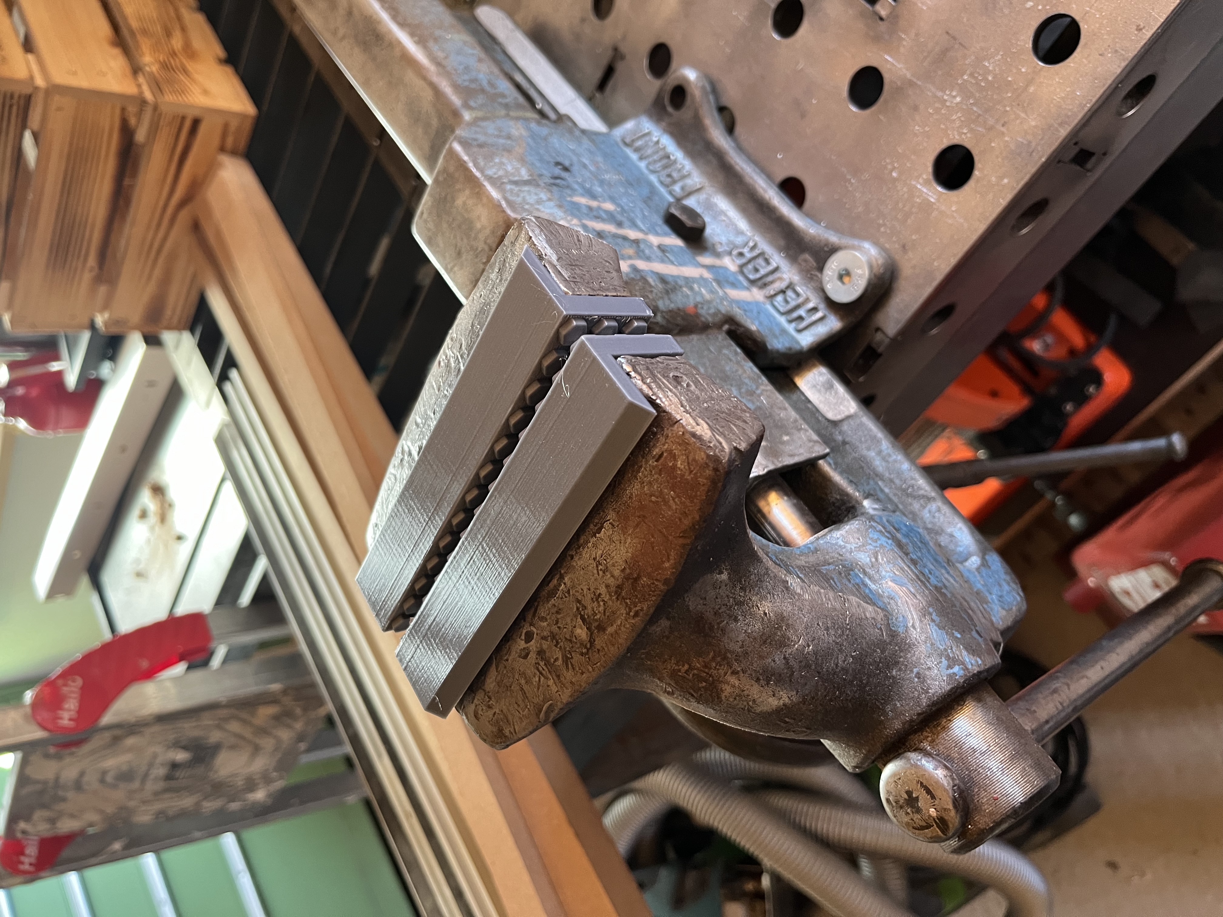 Schonbacken Schraubstock 125mm magnetisch
