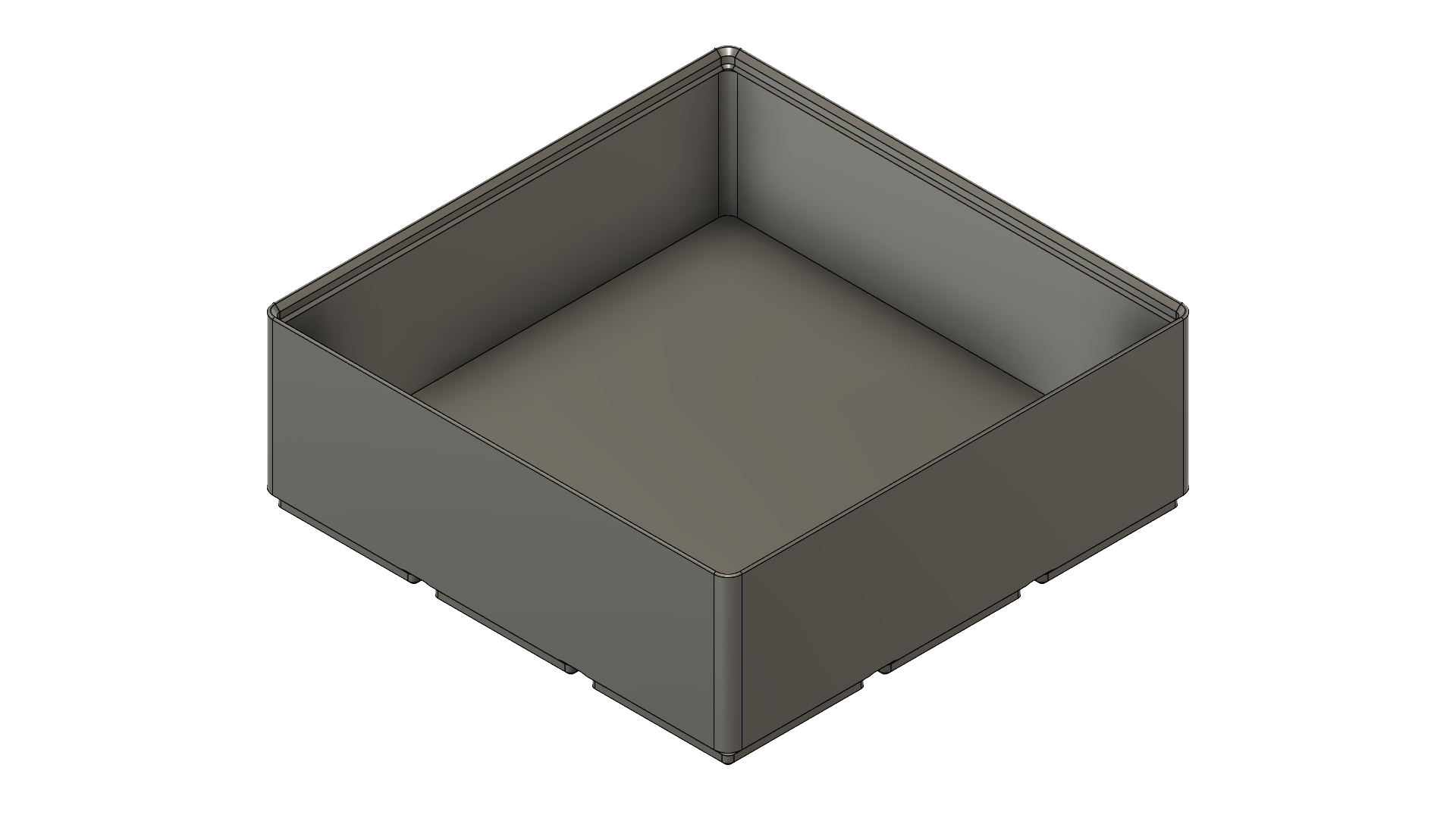 Gridfinity 3x1x3 B=125.5mm H=45mm D=125.5mm box