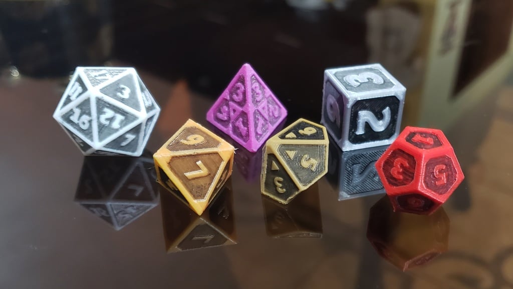 Dungeons and Dragons Dice by PH 3D Creations Download free STL model
