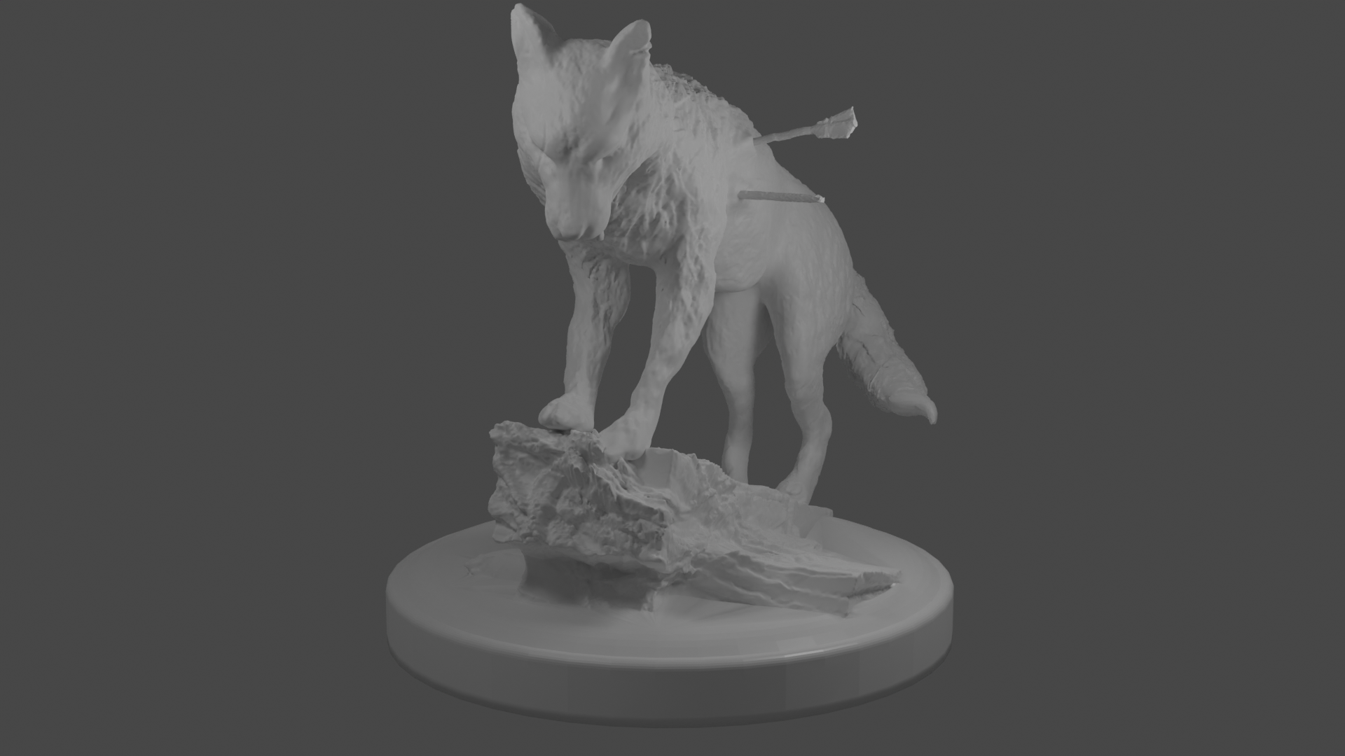 Wolf miniature
