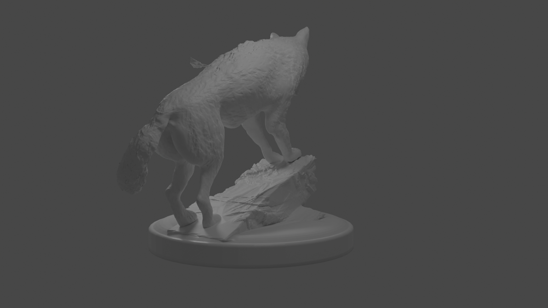 Miniatura 2 do modelo 3D Wolf miniature