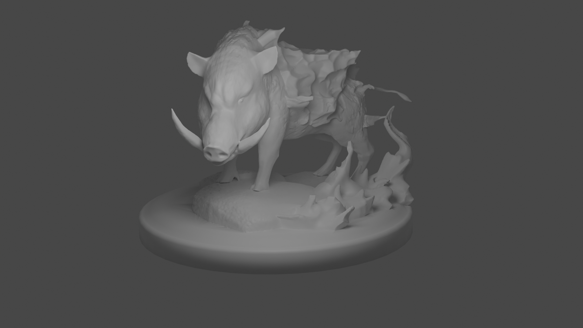 Flaming boar for Beast board game