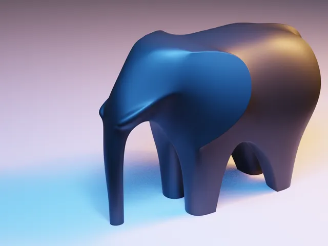 Minimalistic Elephant Sculpture