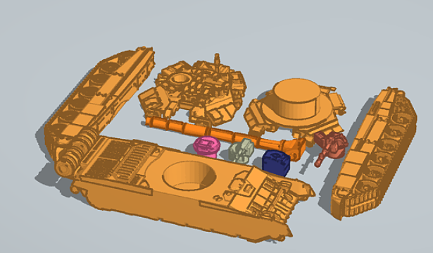 T-90 with moving turret and barrel by kuyongcreates | Download free STL ...