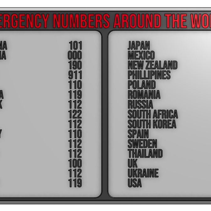 emergency-numbers-around-the-world-by-edge231-download-free-stl-model-printables-com