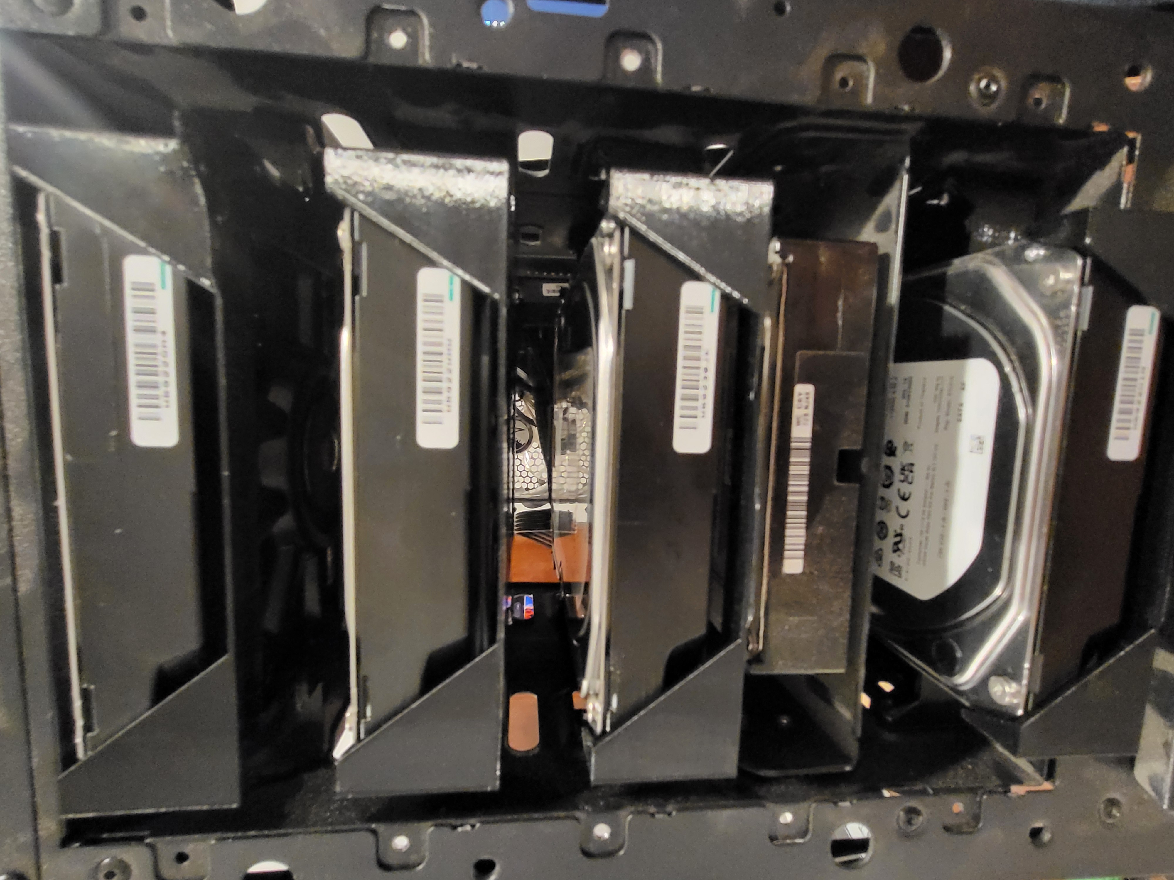 Modified 3.5 to 5.25 hard drive tray. Requires M3 Nuts and M3 bolts