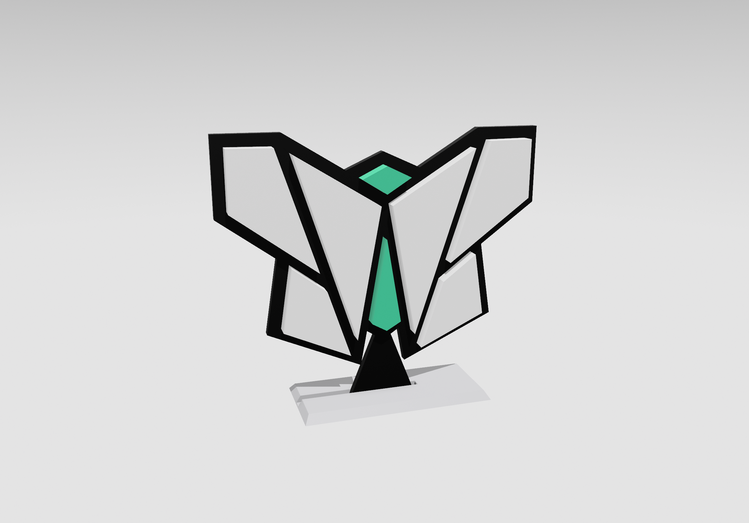 Origami Butterfly Puzzle & Display Stand by ERAVIA Download free STL