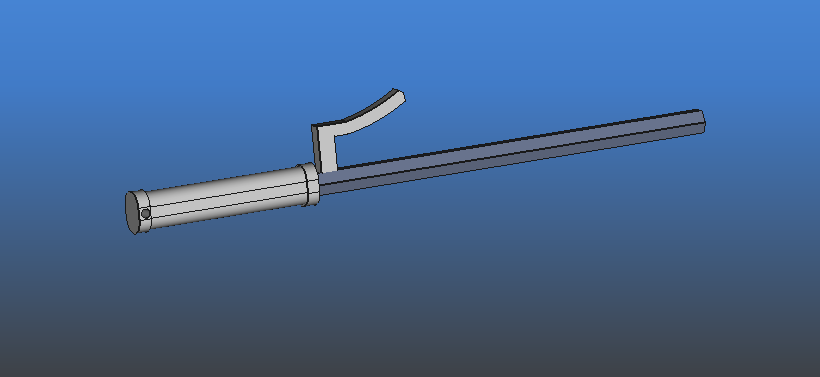 Jutte model for practice Ikkaku-ryū juttejutsu v1 — miniatura 2
