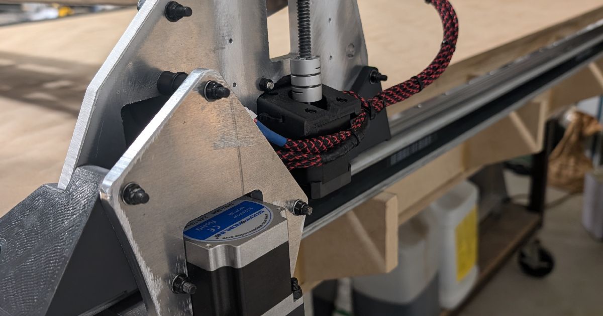 LowRider V3 CNC Upgrade HGH15 Linear Rails & NEMA23 Motor Mod (Remix