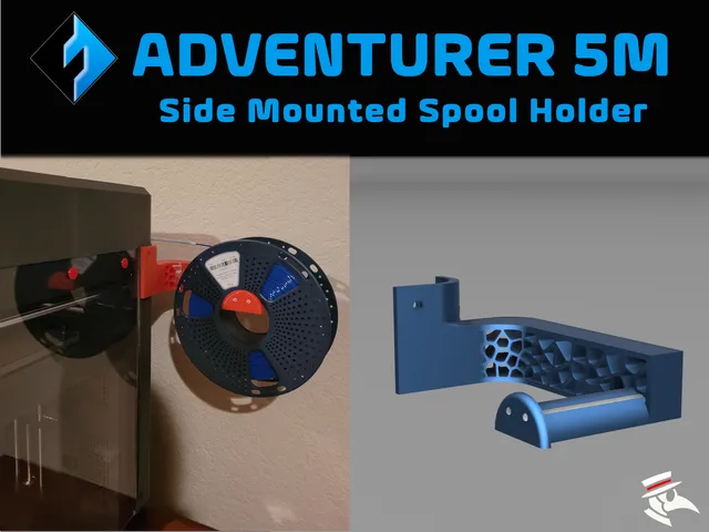 FlashForge Adventurer 5M Side Mount Spool Holder