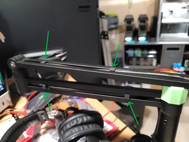 Cacencan Microphone Boom Cable Clips
