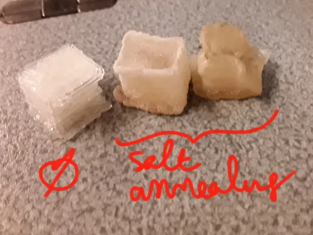 investigation of salt annealing of transparent pla parts chapter I
