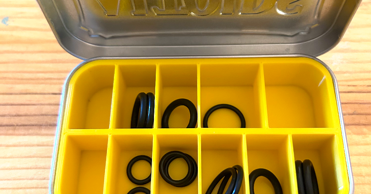 Altoids saveadive oring organizer by nuhrat Download free STL