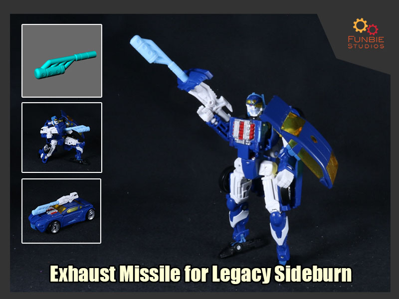 Exhaust Missile for Transformers Legacy Sideburn
