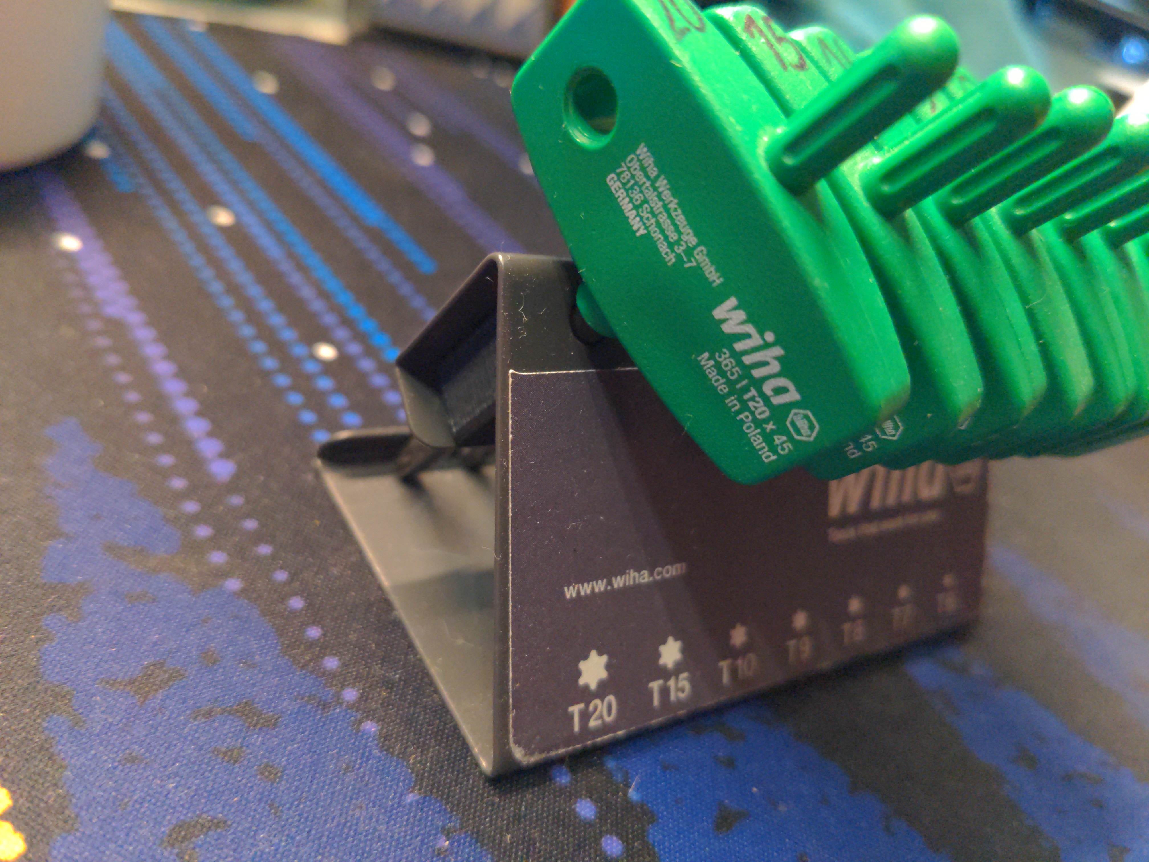 Wiha Torx keys alignement guide