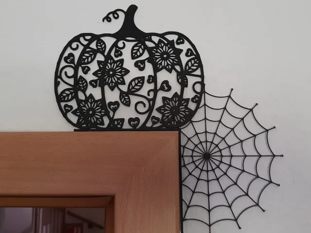 Halloween/Thanksgiving Pumpkin Spiderweb Doorhook