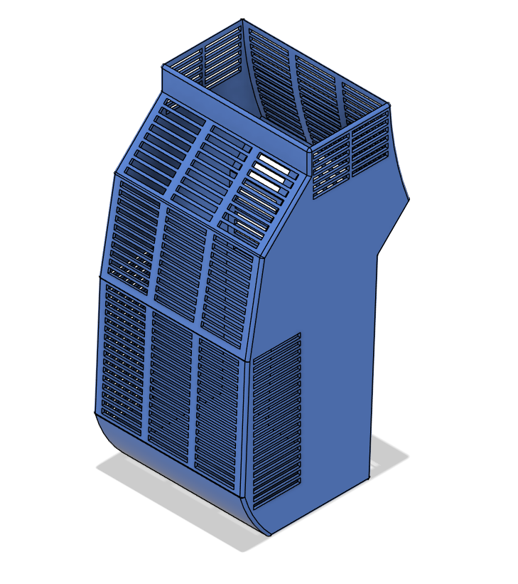 Volume-Maximised Silica Bead Container for AMS