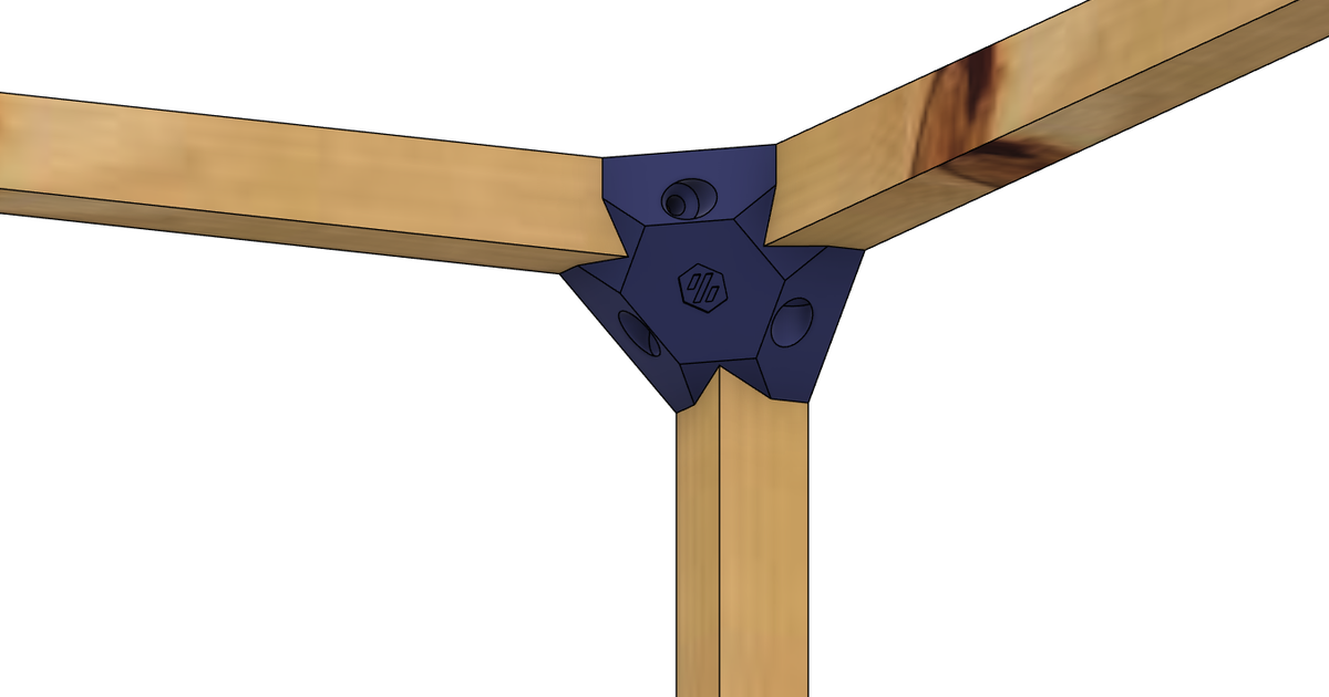 Wooden Printer Enclosure Corner piece by mythopeic Download free STL