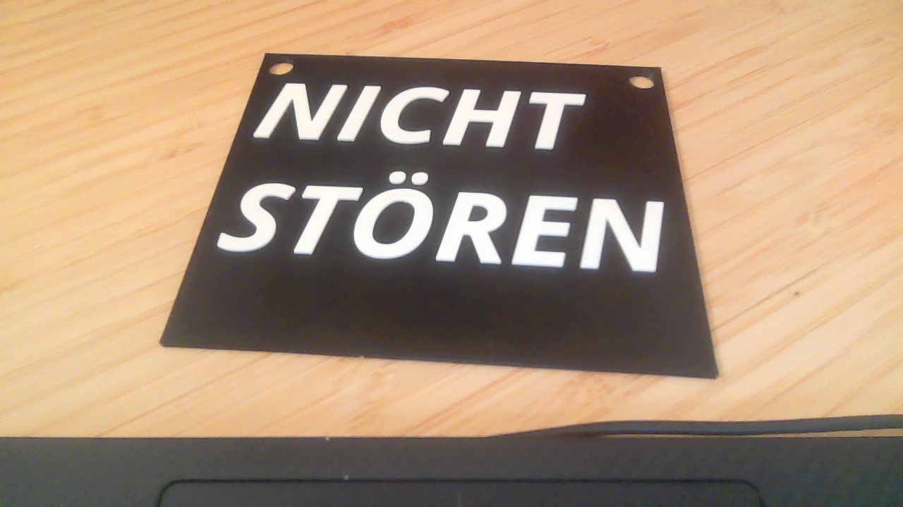 Nicht stören schild