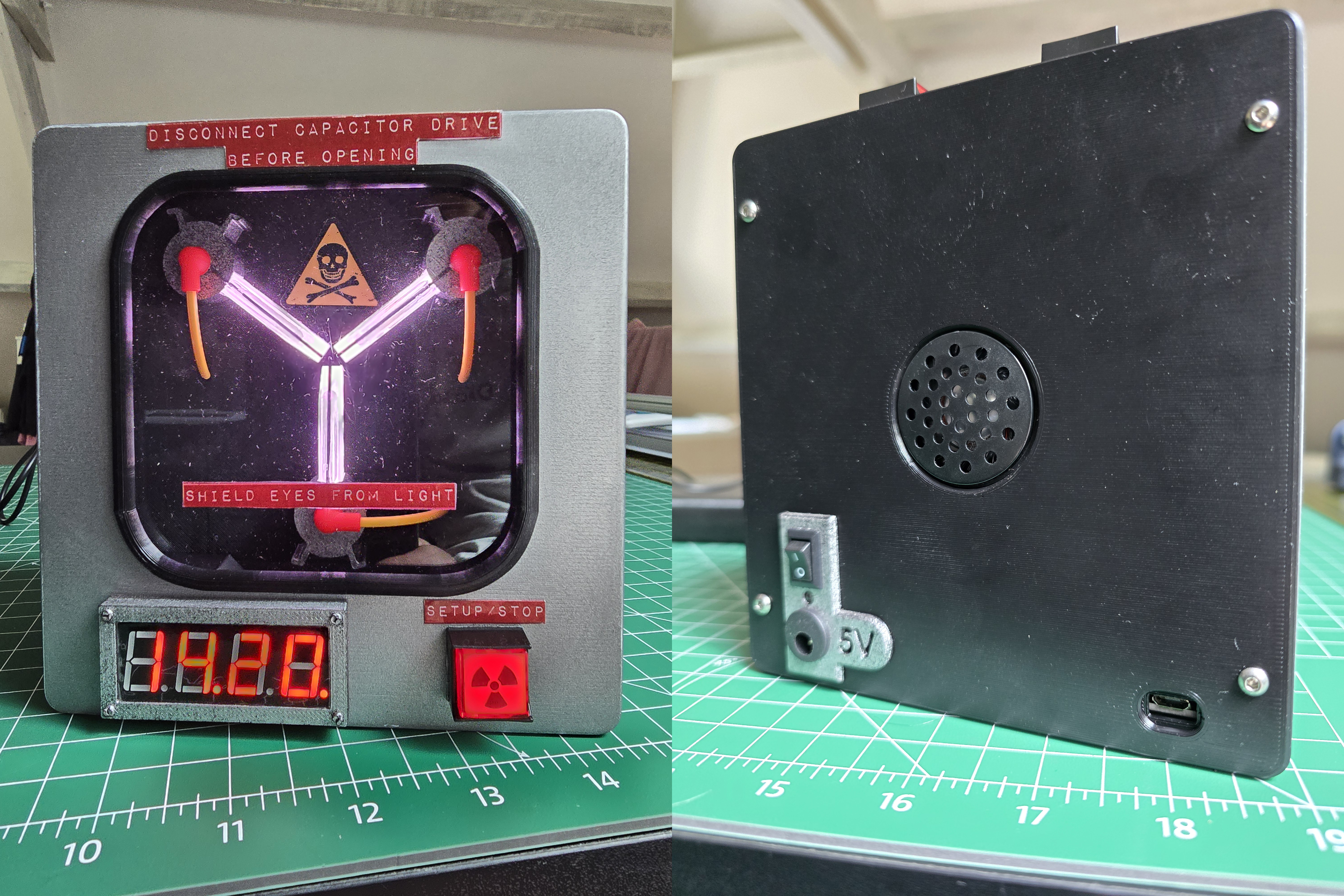 Flux Capacitor Alarm Clock