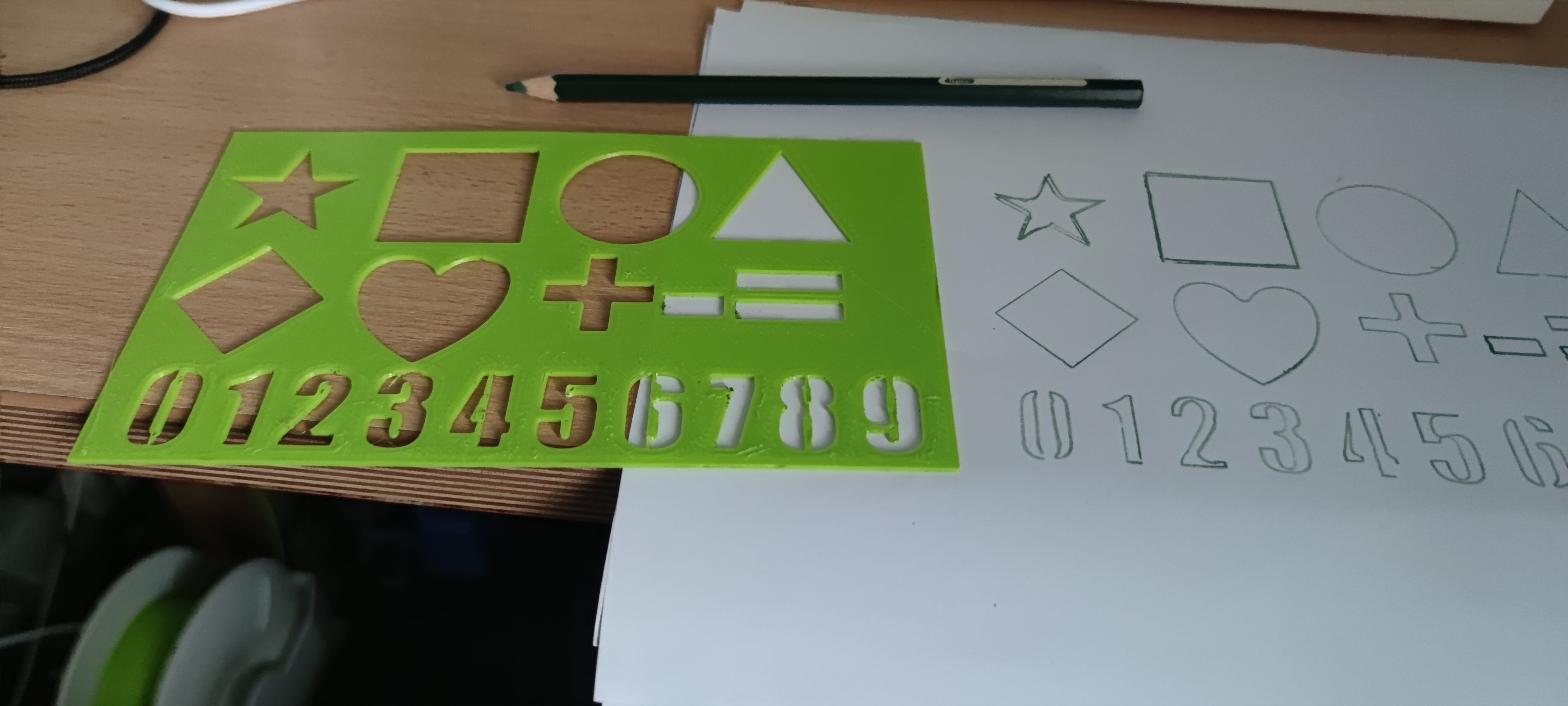 Shape and Numbers Stencil
