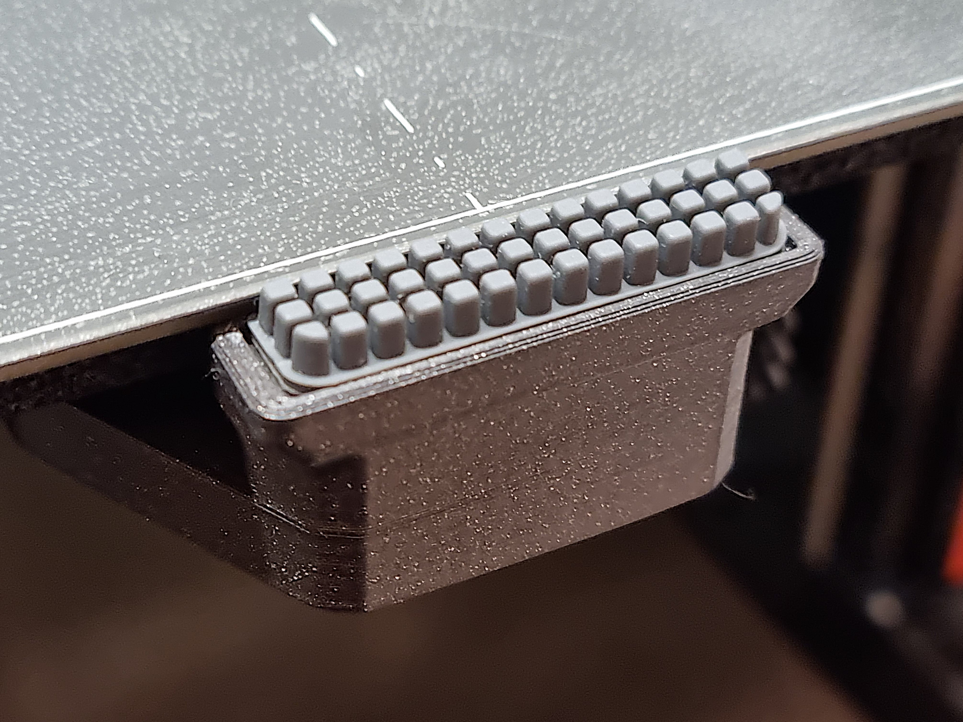 Prusa XL Front Nozzle Purge Wiper for Bambu Lab A1 (not mini!) Silicone Brush | Prusa XL Fronthalter für A1-Silikonbürsten