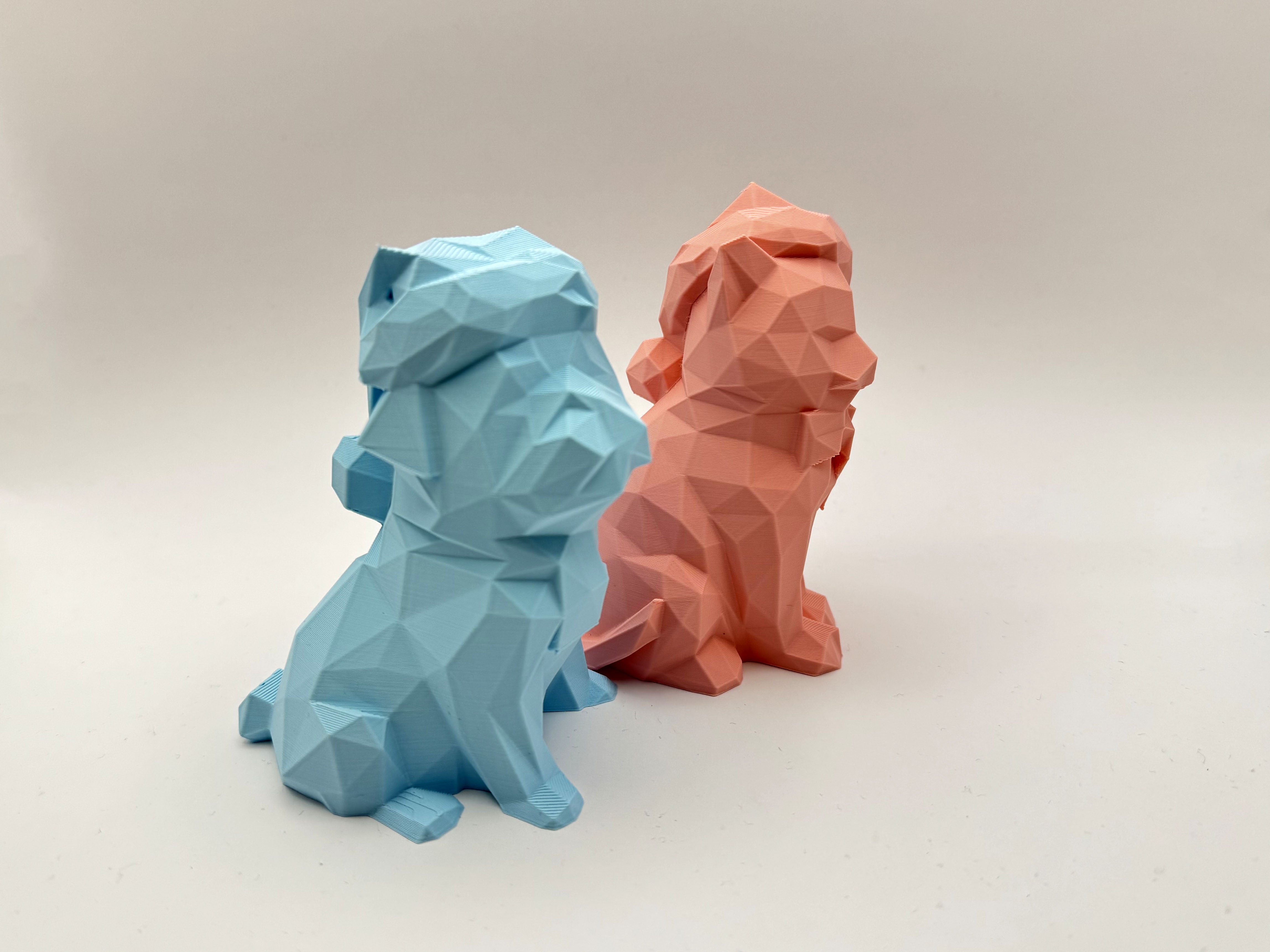 Cat & Dog Lowpoly Figures by Stigern Download free STL model