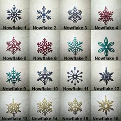 16 Snowflake ornaments